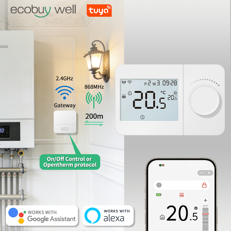 Smart Thermostat Boiler Opentherm - Opentherm Wireless Thermostat For Gas Boiler