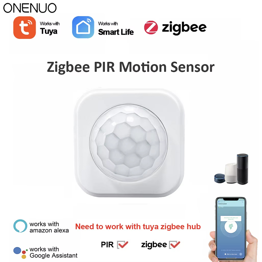 Zigbee Gateway Hub Tuya - ONENUO Zigbee Human PIR Motion Sensor