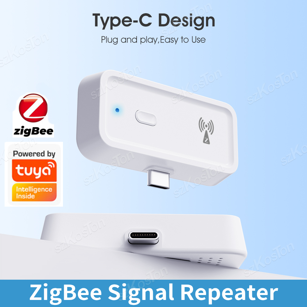 Zigbee Repeater Signal Extender - Tuya ZigBee Type-C /USB Signal Repeater