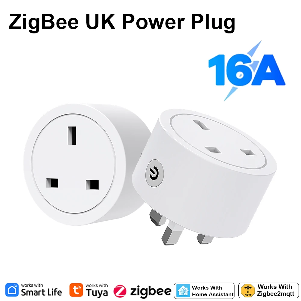 Zigbee Smart Plug Energy Monitor - Zigbee Smart Plug 16A UK Socket