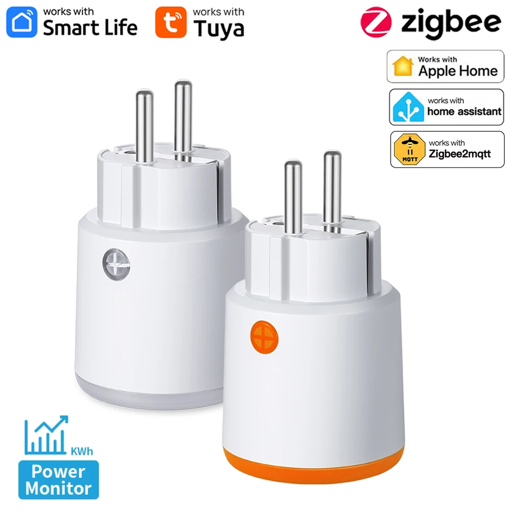 Zigbee Smart Plug Energy Monitor - Zigbee 3.0 Tuya Smart Power Plug