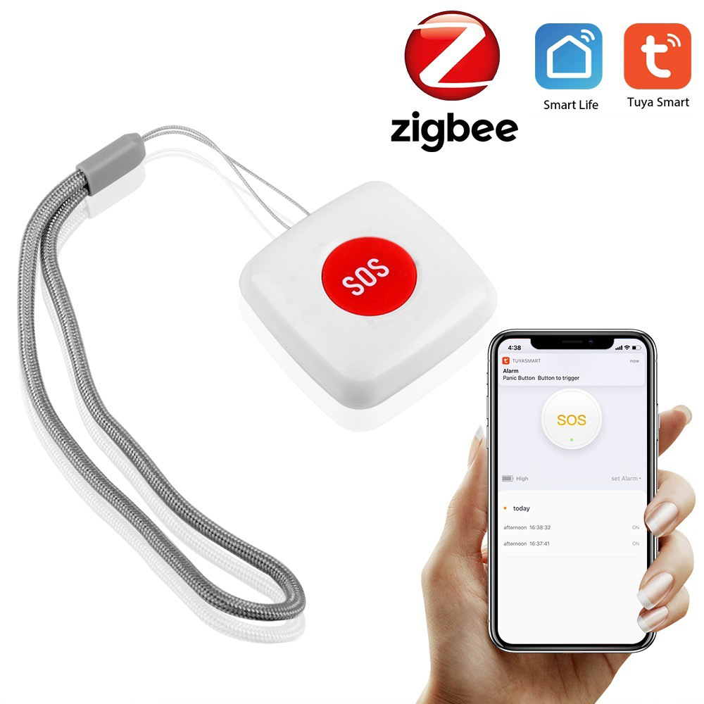 Zigbee Smart Button Scene Switch - SOS Emergency Button ZigBee Wireless Alarm