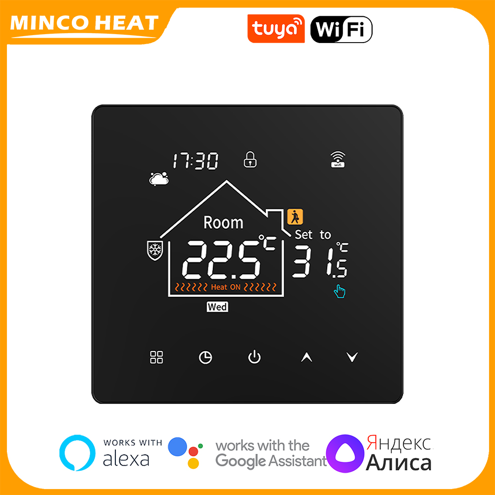 Smart Thermostat Heating Floor - Minco Heat Humidity and Weather Functions