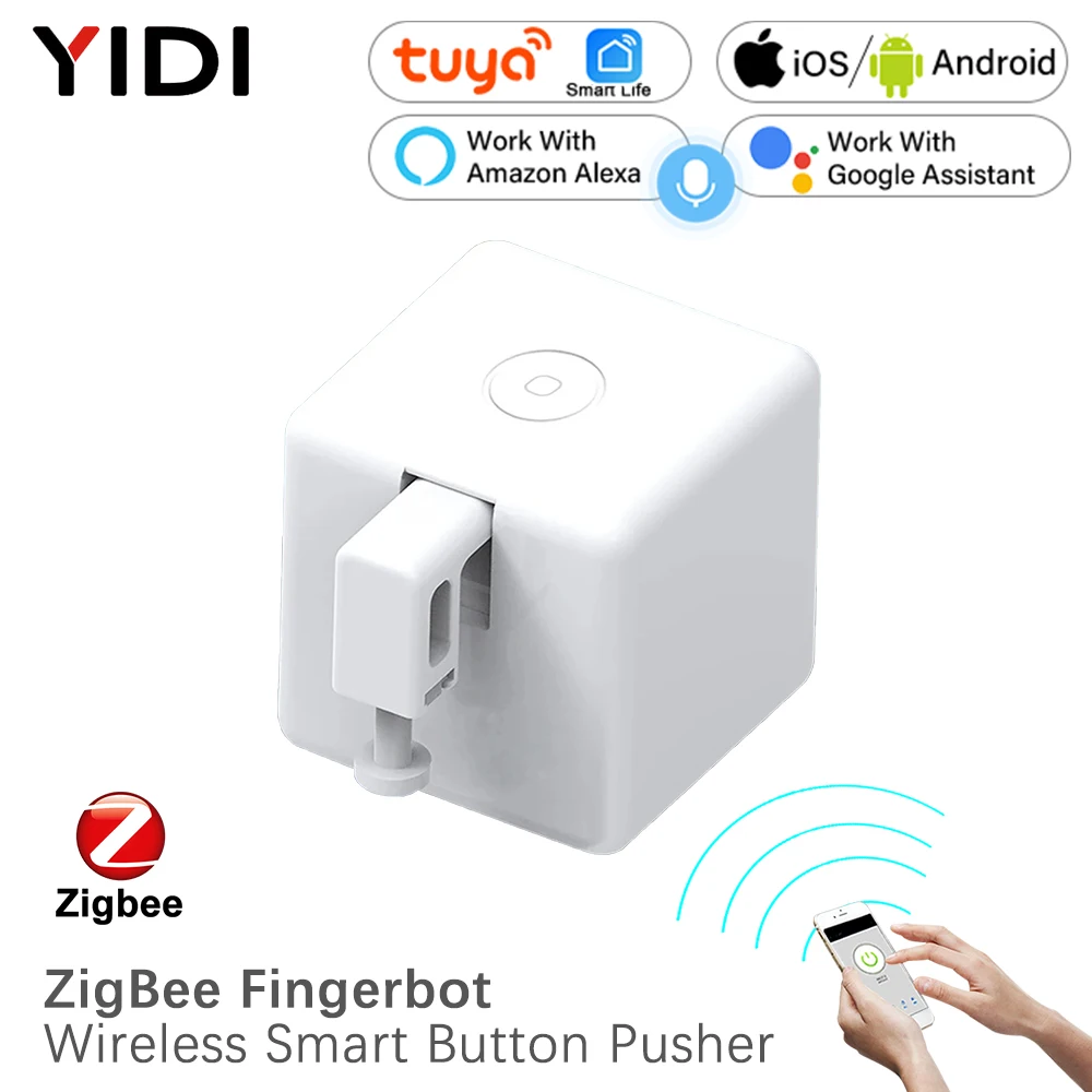 Smart ZigBee Fingerbot Wireles - đánh giá và giá Zigbee Smart Button Scene Switch