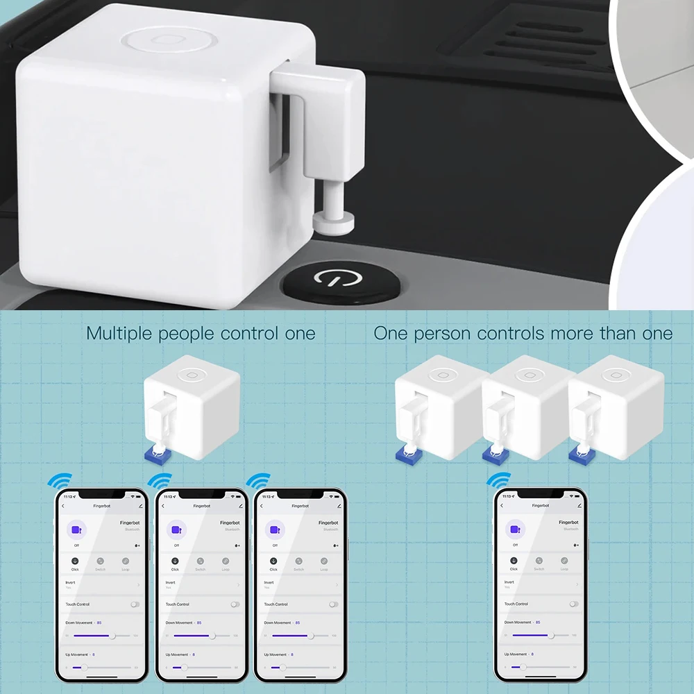 Smart ZigBee Fingerbot Wireles - đánh giá và giá Zigbee Smart Button Scene Switch