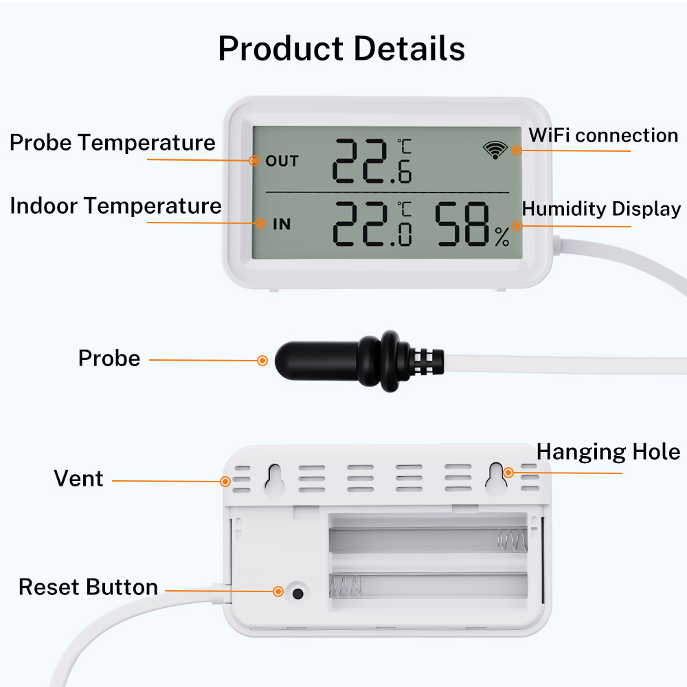 Tuya WiFi Zigbee Temperature a - đánh giá và giá Zigbee Temperature Humidity Sensor
