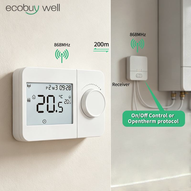 Opentherm Wireless Thermostat  - đánh giá và giá Smart Thermostat Boiler Opentherm