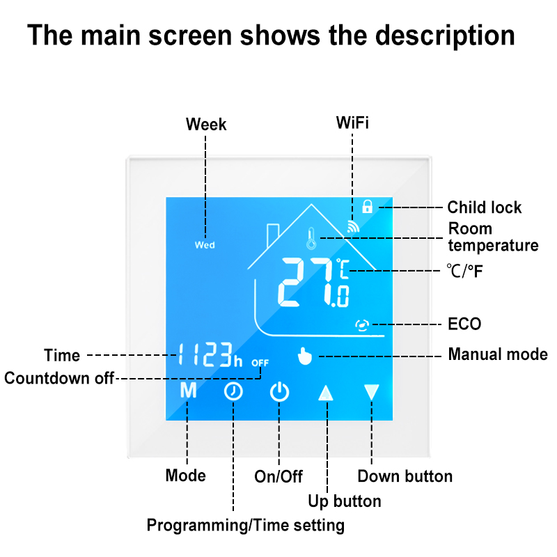 Smart WiFi Thermostat Heating  - đánh giá và giá Smart Thermostat Heating Floor