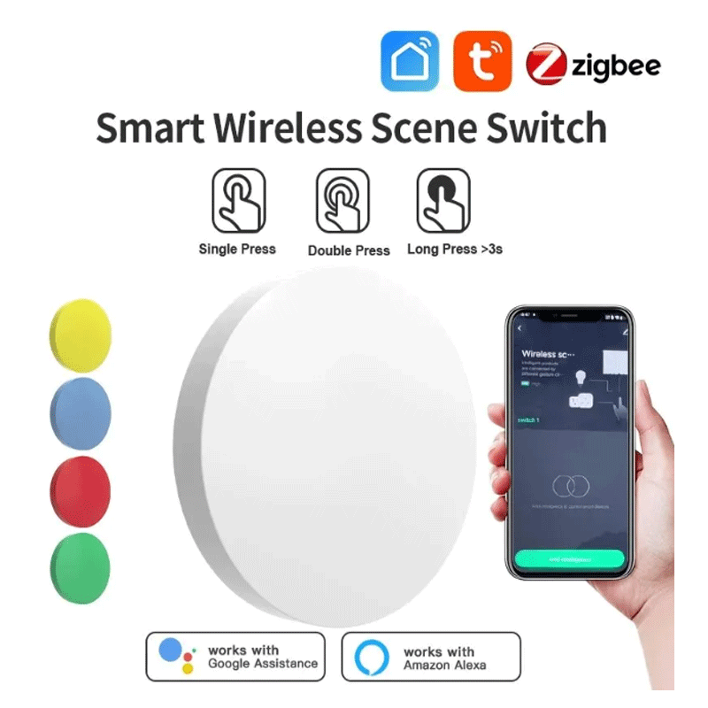 Tuya ZigBee Smart Wireless But - đánh giá và giá Zigbee Smart Button Scene Switch