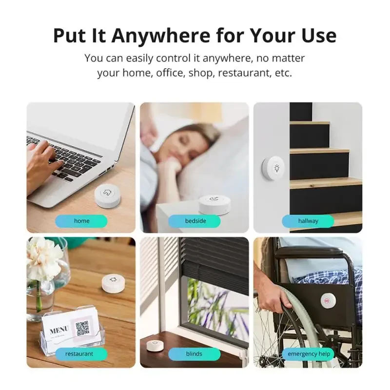 SONOFF Zigbee SNZB-01P Wireles - đánh giá và giá Zigbee Smart Button Scene Switch