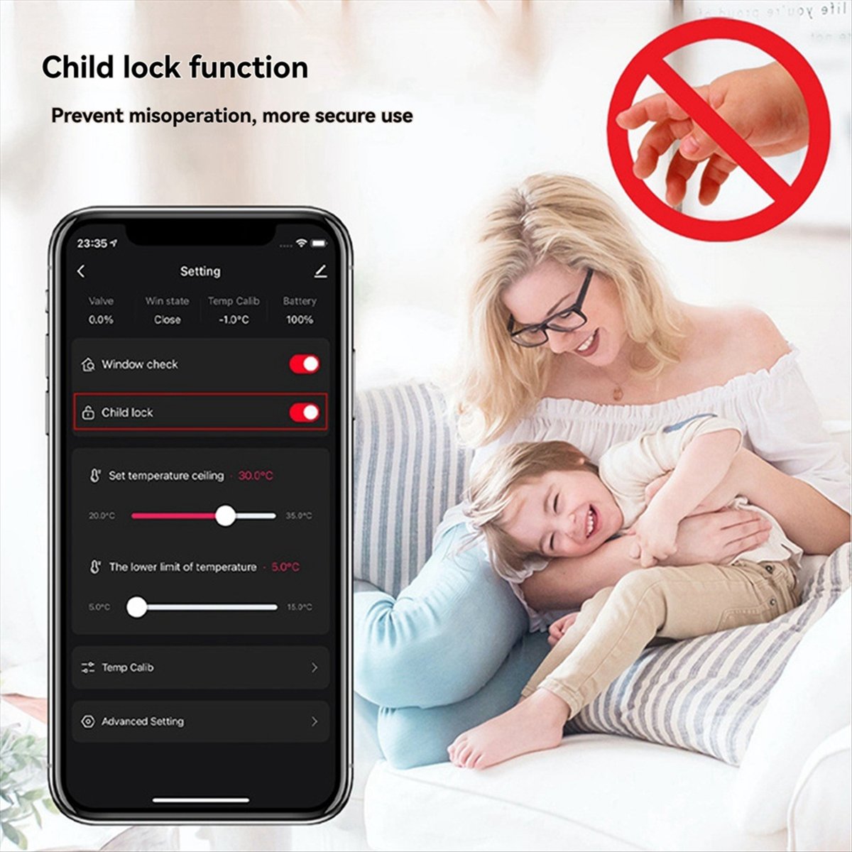HAPPYDAY~ Tuya WiFi Smart Ther - đánh giá và giá Smart Trv Thermostat Tuya