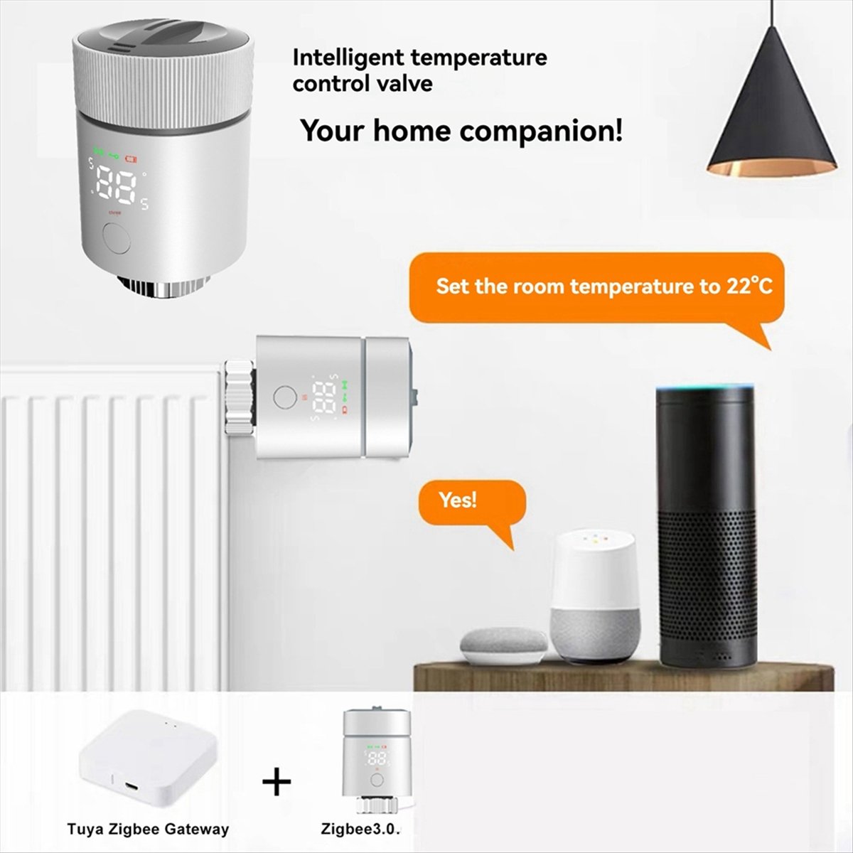 HAPPYDAY~ Tuya WiFi Smart Ther - đánh giá và giá Smart Trv Thermostat Tuya