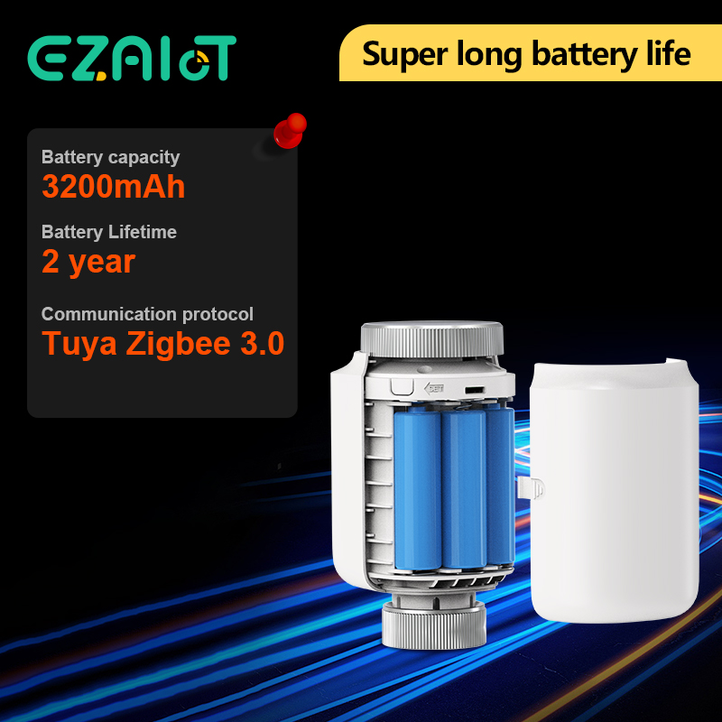 EZAIOT Tuya ZigBee Thermostat  - đánh giá và giá Smart Trv Thermostat Tuya