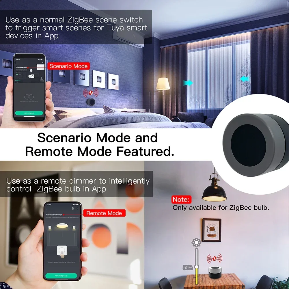 MOES Tuya ZigBee Smart Knob Sw - đánh giá và giá Zigbee Smart Button Scene Switch
