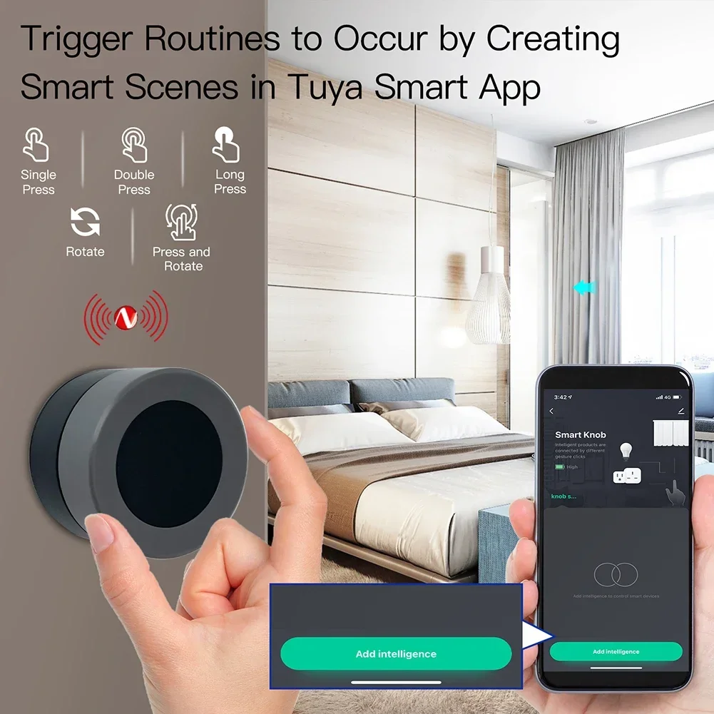 MOES Tuya ZigBee Smart Knob Sw - đánh giá và giá Zigbee Smart Button Scene Switch