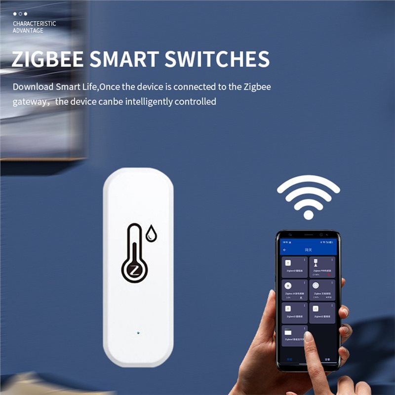 AB42-Zigbee 3.0 Wireless Tempe - đánh giá và giá Zigbee Temperature Humidity Sensor