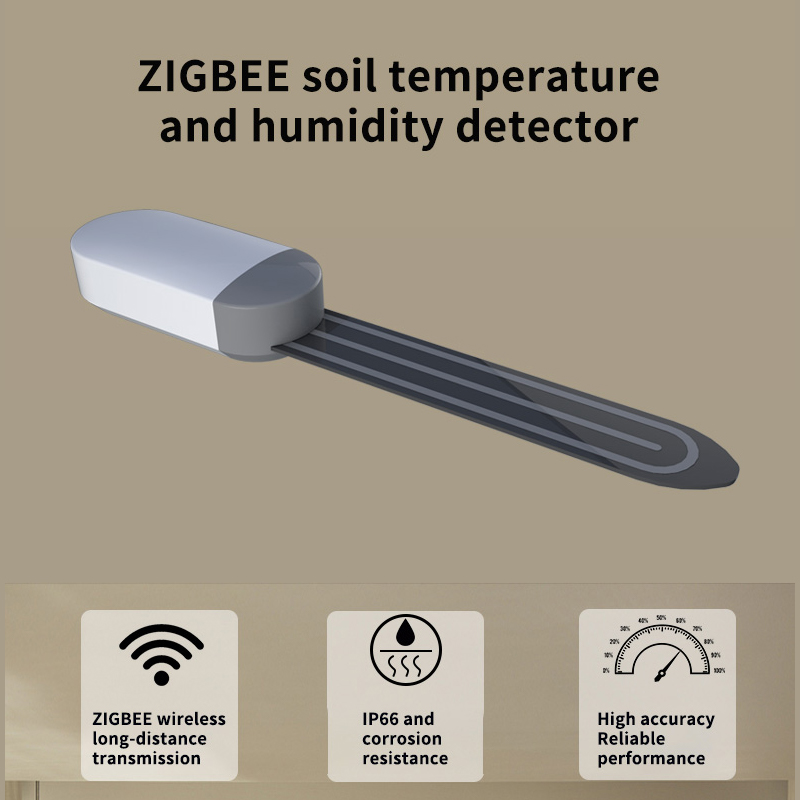 ZigBee 3.0 Soil Sensor Tempera - đánh giá và giá Zigbee Temperature Humidity Sensor