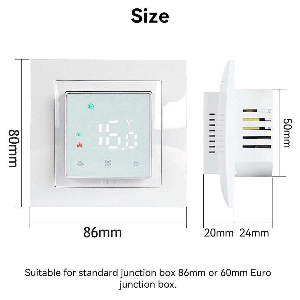 Smart WIFI MK08 Thermostat Rem - đánh giá và giá Smart Thermostat Heating Floor