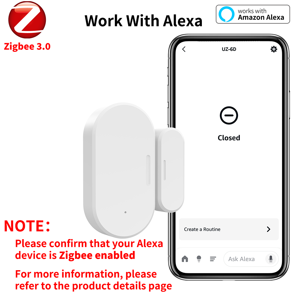 Zigbee Door Window Sensor UZ-5 - đánh giá và giá Zigbee Door Window Sensor