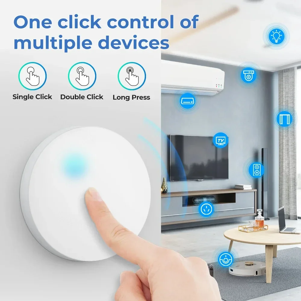 Tuya ZigBee Wireless Push Butt - đánh giá và giá Zigbee Smart Button Scene Switch