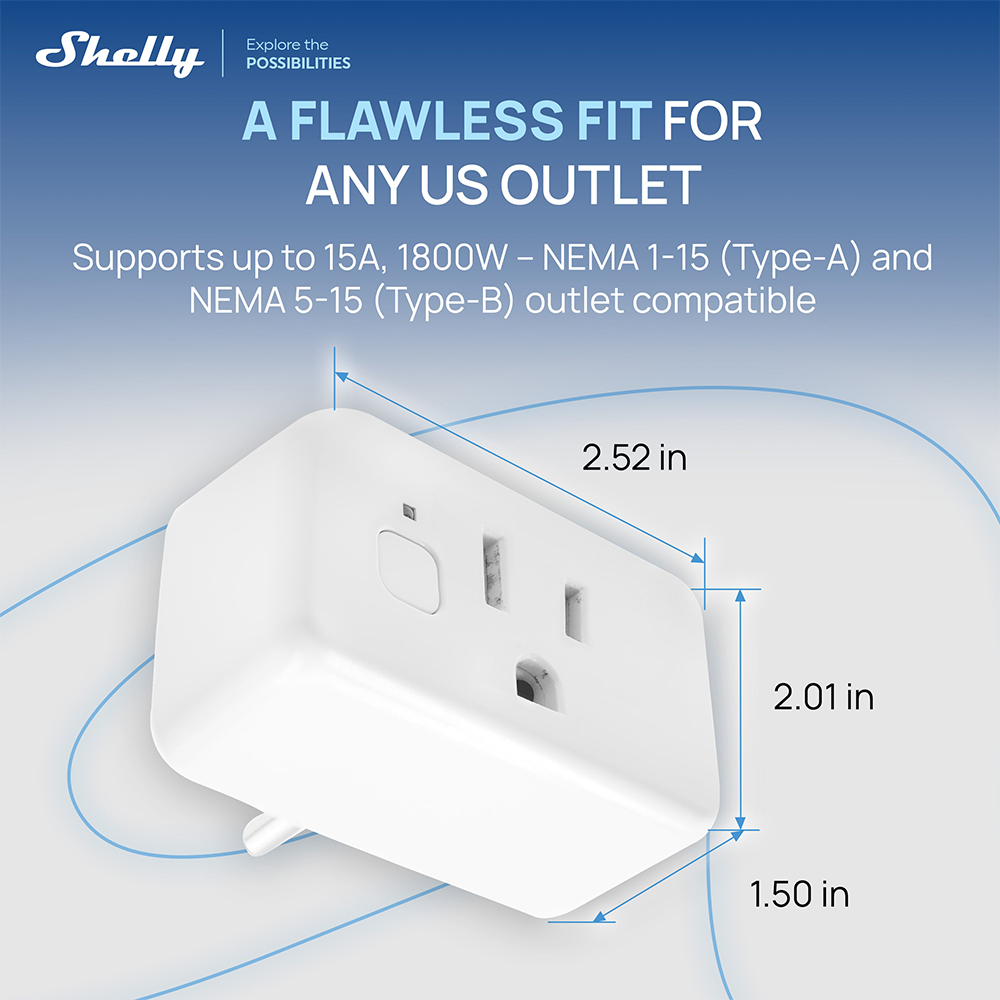 Shelly Plug US Gen4 Zigbee Cer - đánh giá và giá Zigbee Smart Plug Energy Monitor