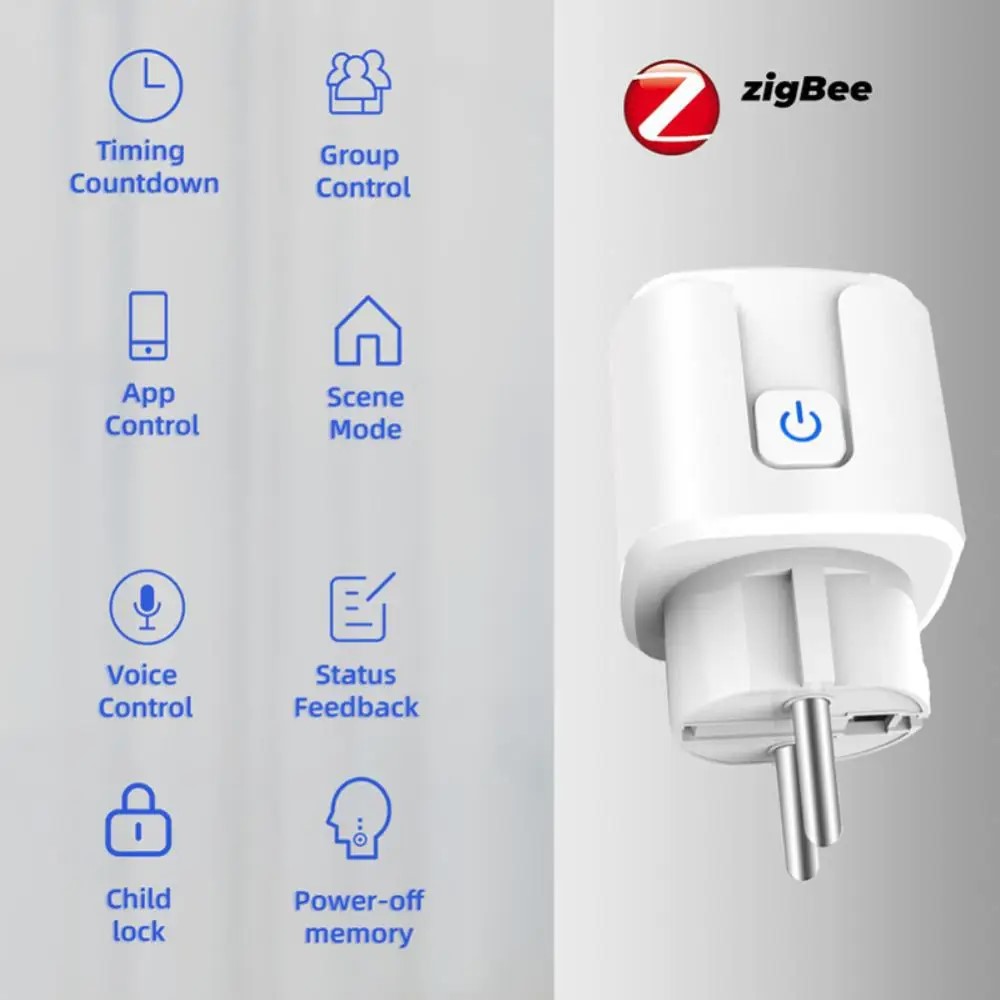 tuya Smart Plug Zigbee EU 16A/ - đánh giá và giá Zigbee Smart Plug Energy Monitor