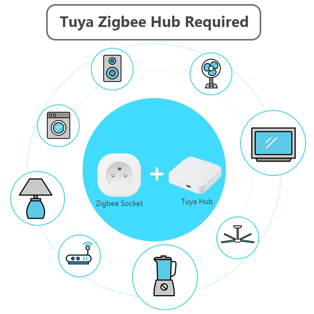 BORUIDAPLS Tuya Zigbee Smart S - đánh giá và giá Zigbee Smart Plug Energy Monitor