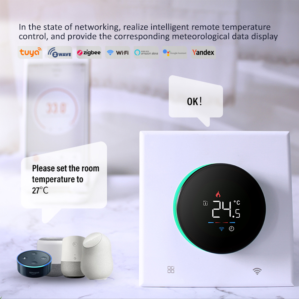 TUYA WiFi Smart Knob Thermosta - đánh giá và giá Smart Thermostat Heating Floor