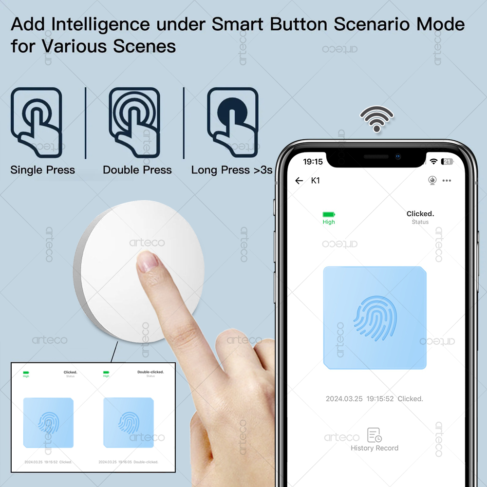 Ewelink Zigbee Smart Push Butt - đánh giá và giá Zigbee Smart Button Scene Switch