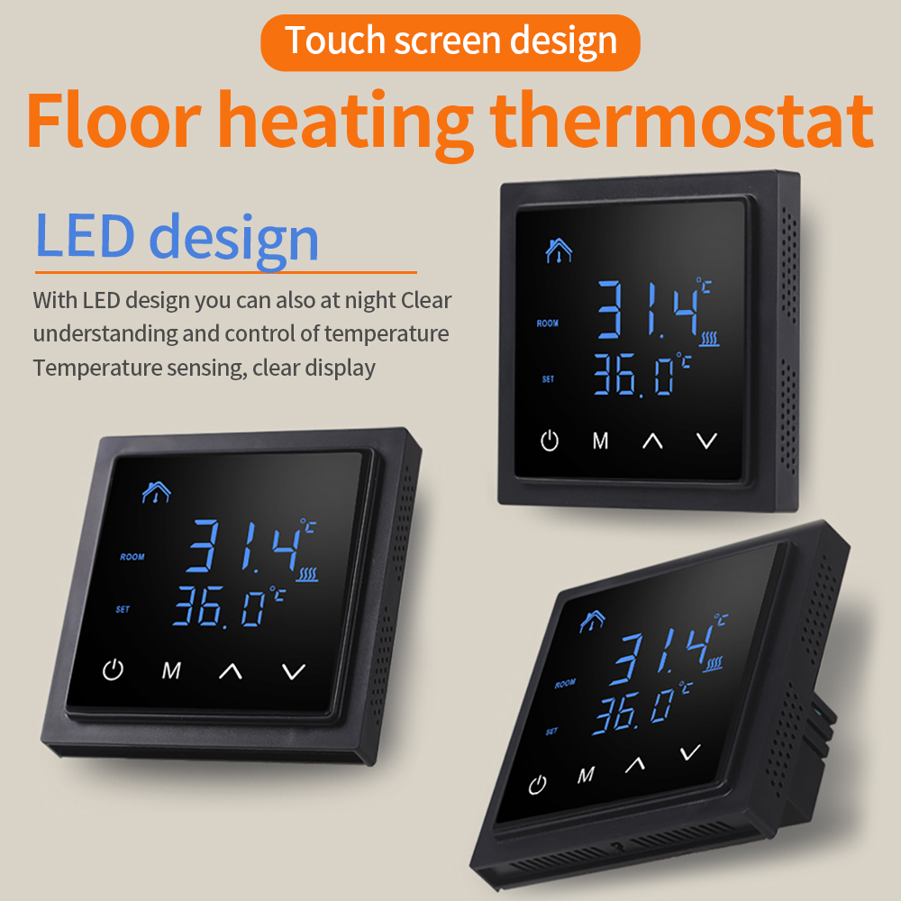 16A Floor Heating Temperature  - đánh giá và giá Smart Thermostat Heating Floor