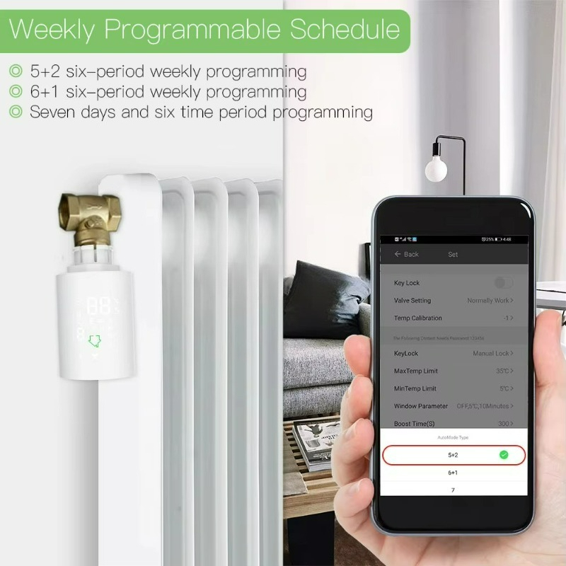 TRV Thermostatic Radiator Valv - đánh giá và giá Smart Trv Thermostat Tuya
