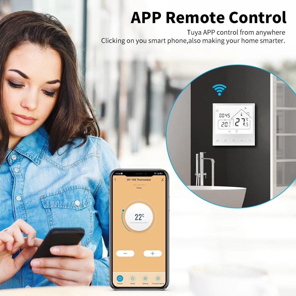 Tuya Smart WiFi Thermostat Wat - đánh giá và giá Smart Thermostat Heating Floor