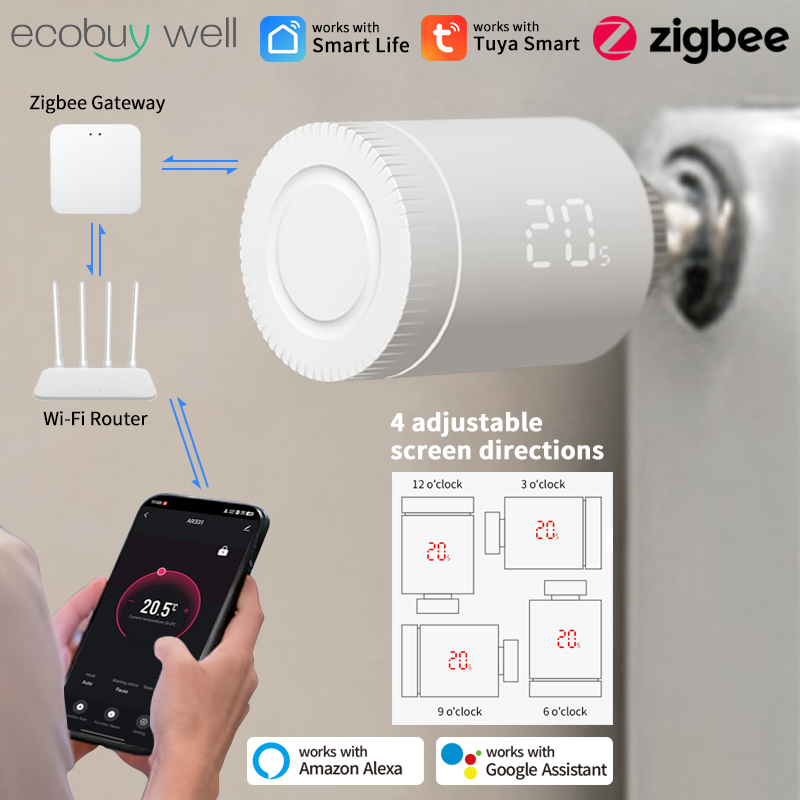 Tuya Smart Home Zigbee Radiato - đánh giá và giá Zigbee Radiator Thermostat Valve