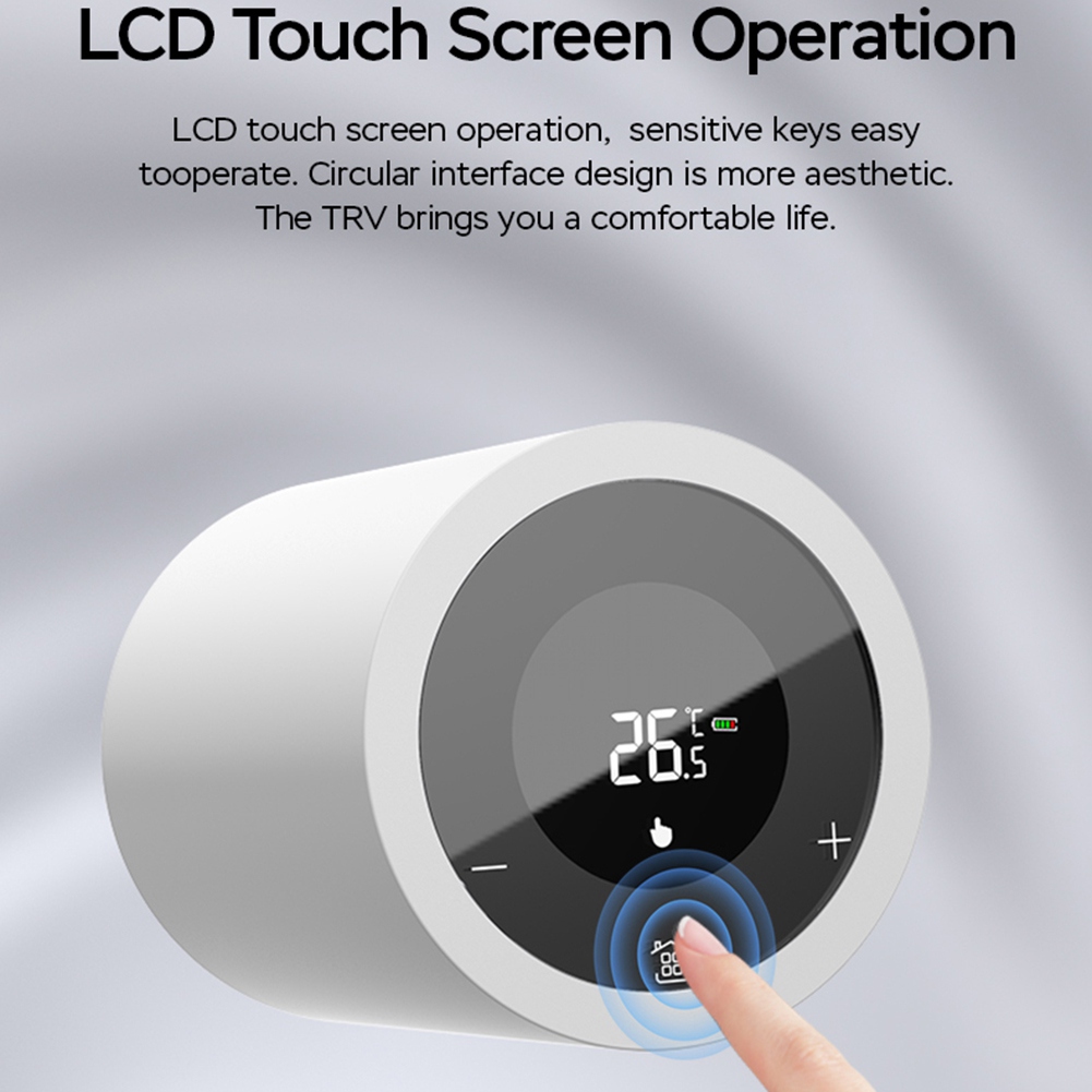 AA81-LCD Touch Screen Zigbee I - đánh giá và giá Zigbee Radiator Thermostat Valve