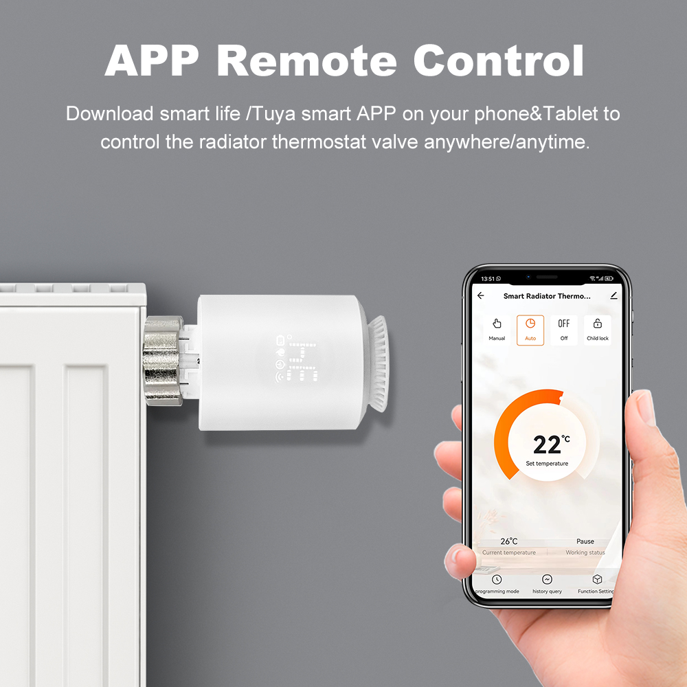 Smart ZigBee.30 TRV Thermostat - đánh giá và giá Zigbee Radiator Thermostat Valve