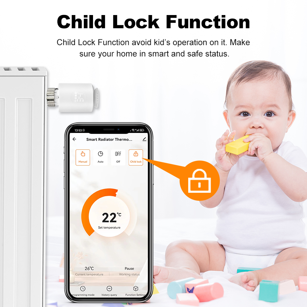 Smart ZigBee.30 TRV Thermostat - đánh giá và giá Zigbee Radiator Thermostat Valve
