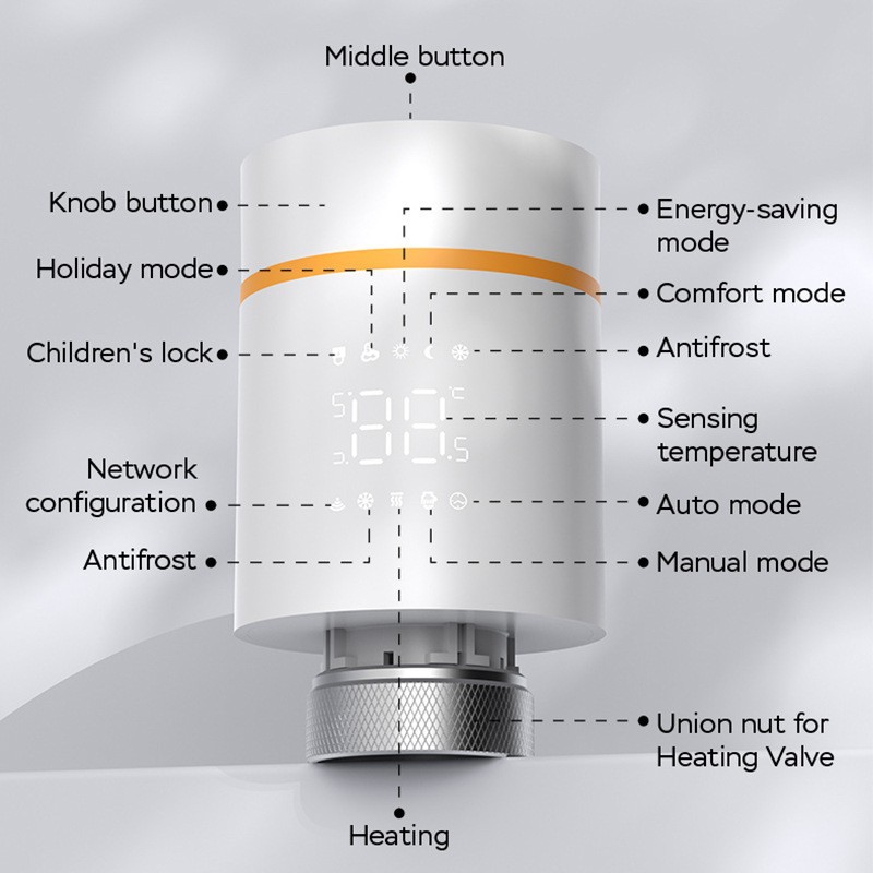 Tuya WiFi TRV Smart Thermostat - đánh giá và giá Smart Trv Thermostat Tuya