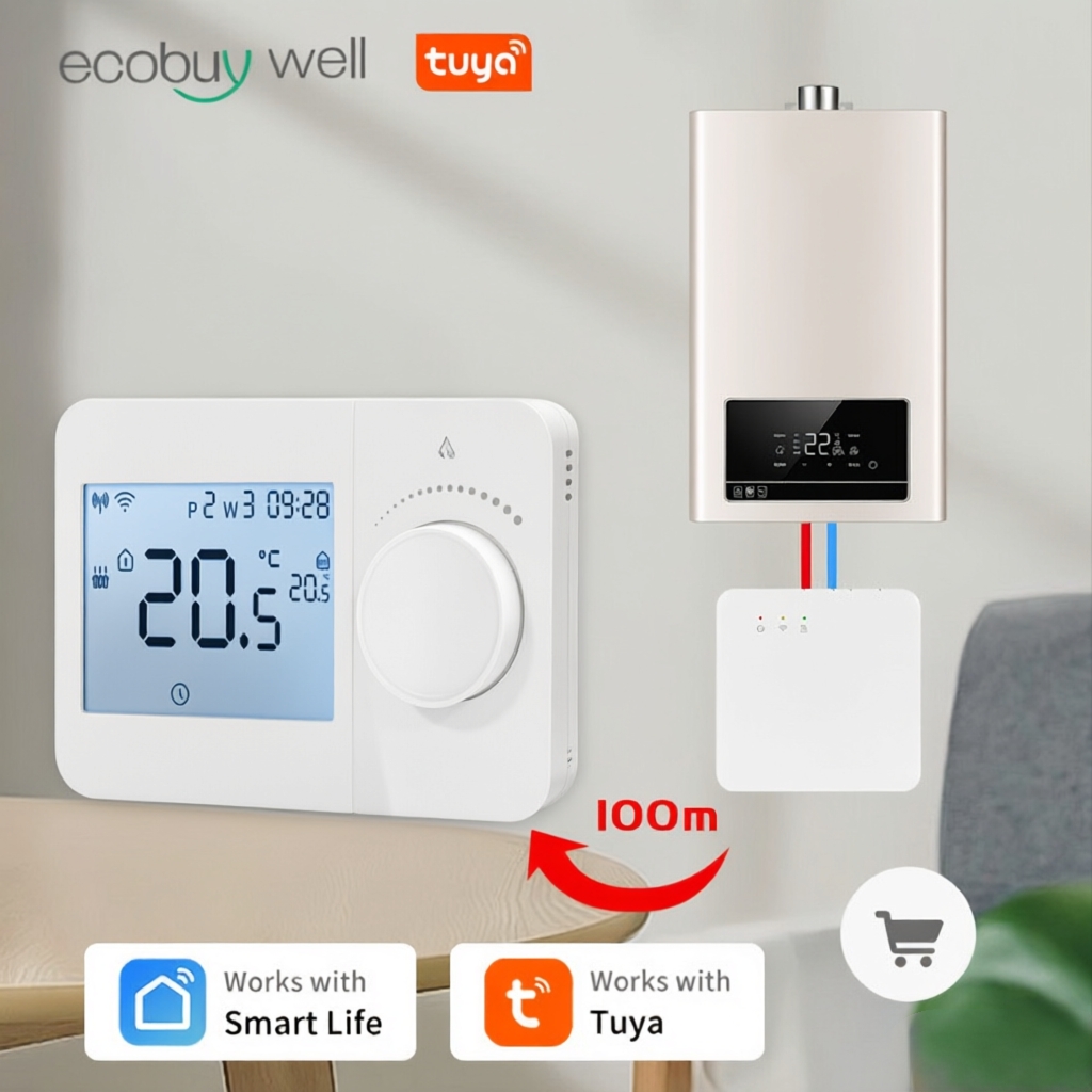 Tuya Smart Home WiFi Thermosta - đánh giá và giá Smart Thermostat Boiler Opentherm
