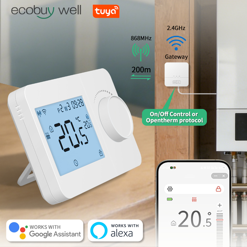 Tuya Smart Home WiFi Thermosta - đánh giá và giá Smart Thermostat Boiler Opentherm