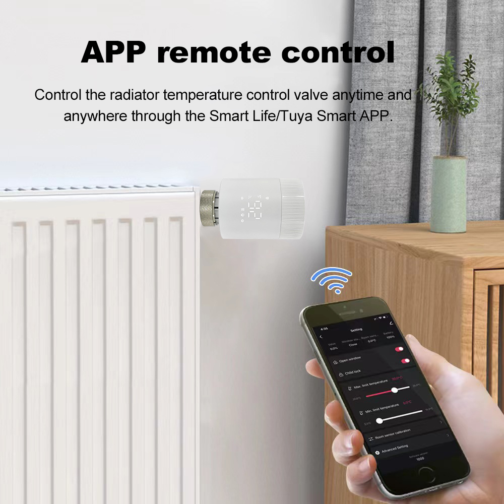 RKHK Tuya Zigbee Thermostatic  - đánh giá và giá Smart Trv Thermostat Tuya