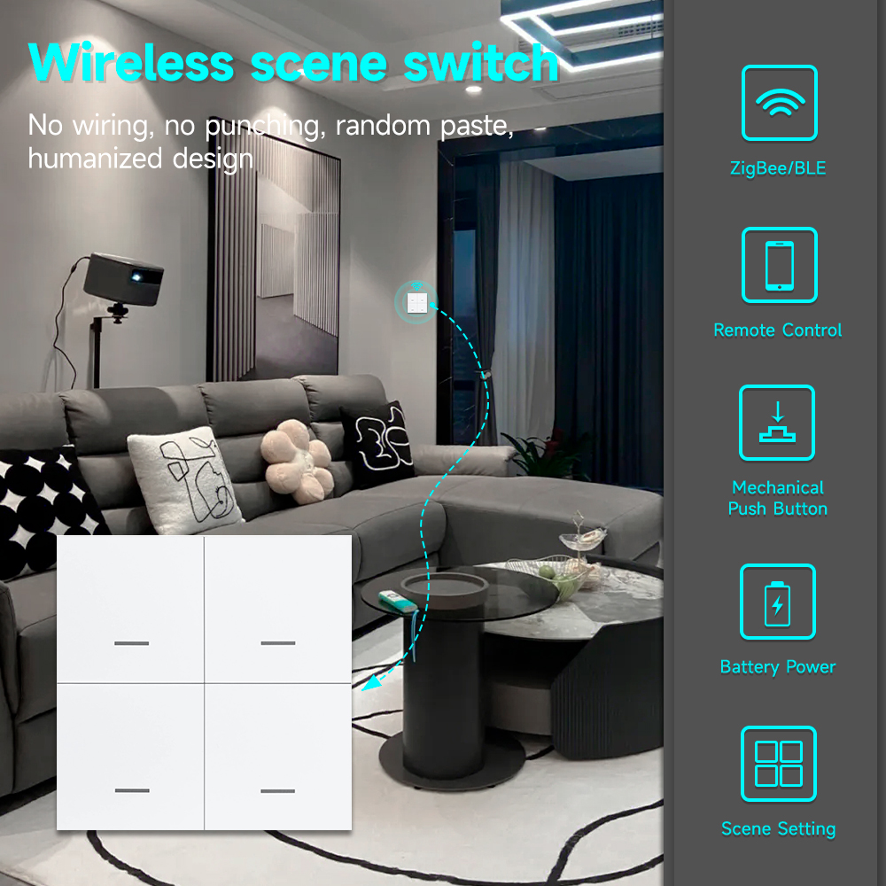 Công tắc điều khiển cảnh thông - đánh giá và giá Zigbee Smart Button Scene Switch