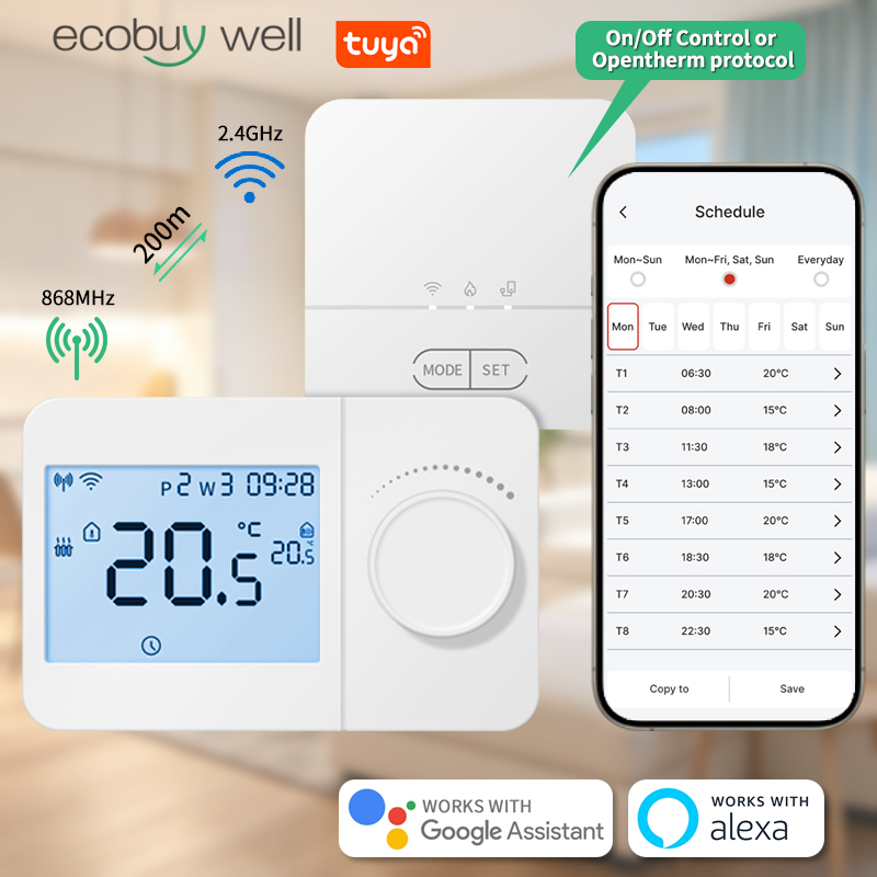 Opentherm Smart home Wifi Ther - đánh giá và giá Smart Thermostat Boiler Opentherm