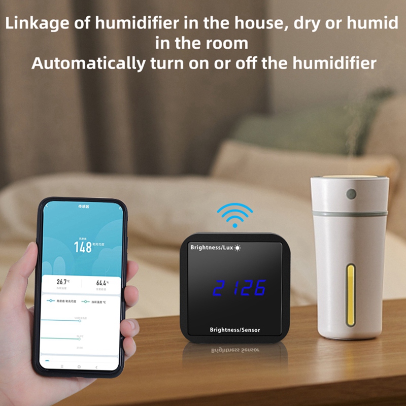 Tuya ZigBee Light Sensor Brigh - đánh giá và giá Zigbee Temperature Humidity Sensor