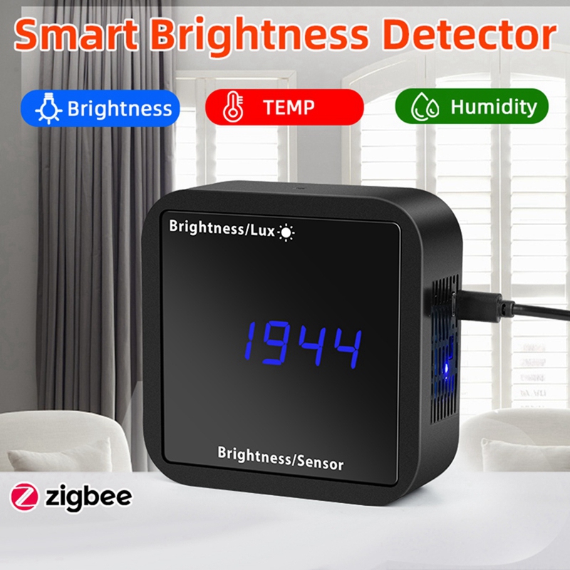 Tuya ZigBee Light Sensor Brigh - đánh giá và giá Zigbee Temperature Humidity Sensor