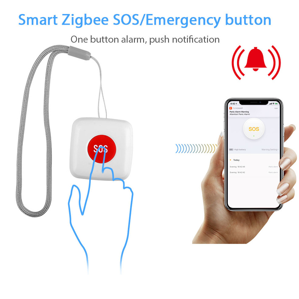 SOS Emergency Button ZigBee Wi - đánh giá và giá Zigbee Smart Button Scene Switch