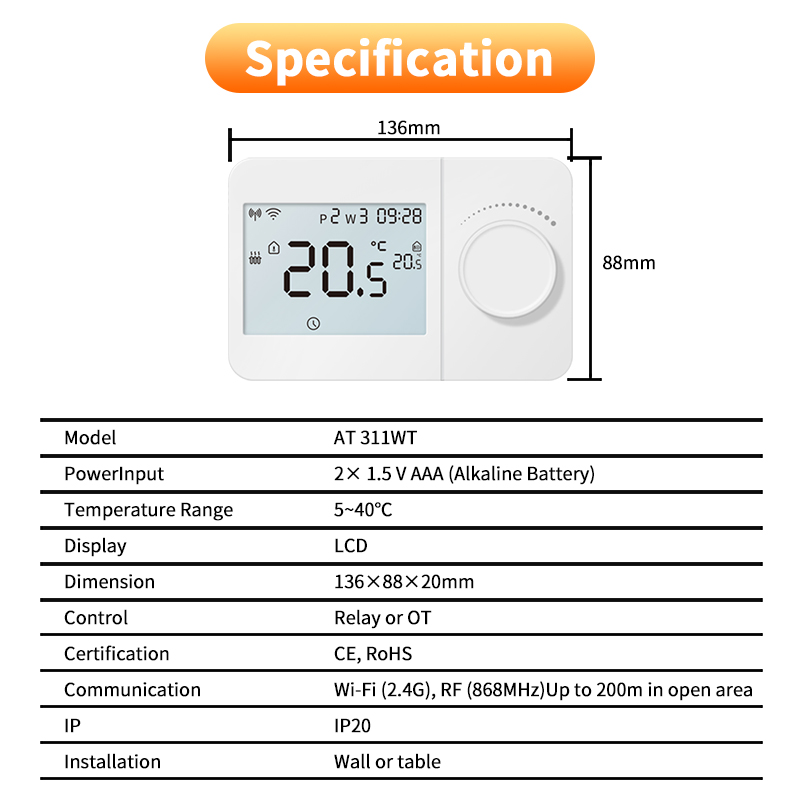 Opentherm Wireless Thermostat  - đánh giá và giá Smart Thermostat Boiler Opentherm