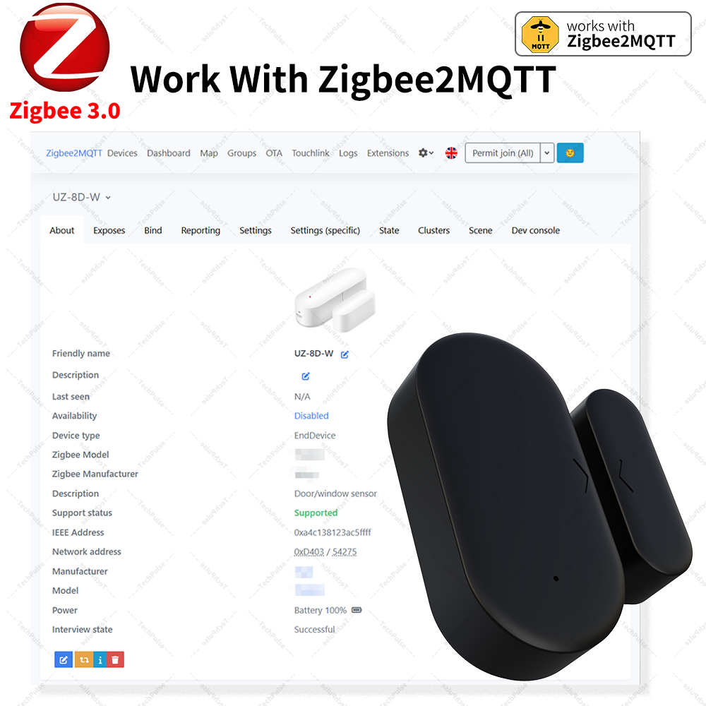 Zigbee 3.0  Door Window  Senso - đánh giá và giá Zigbee Door Window Sensor