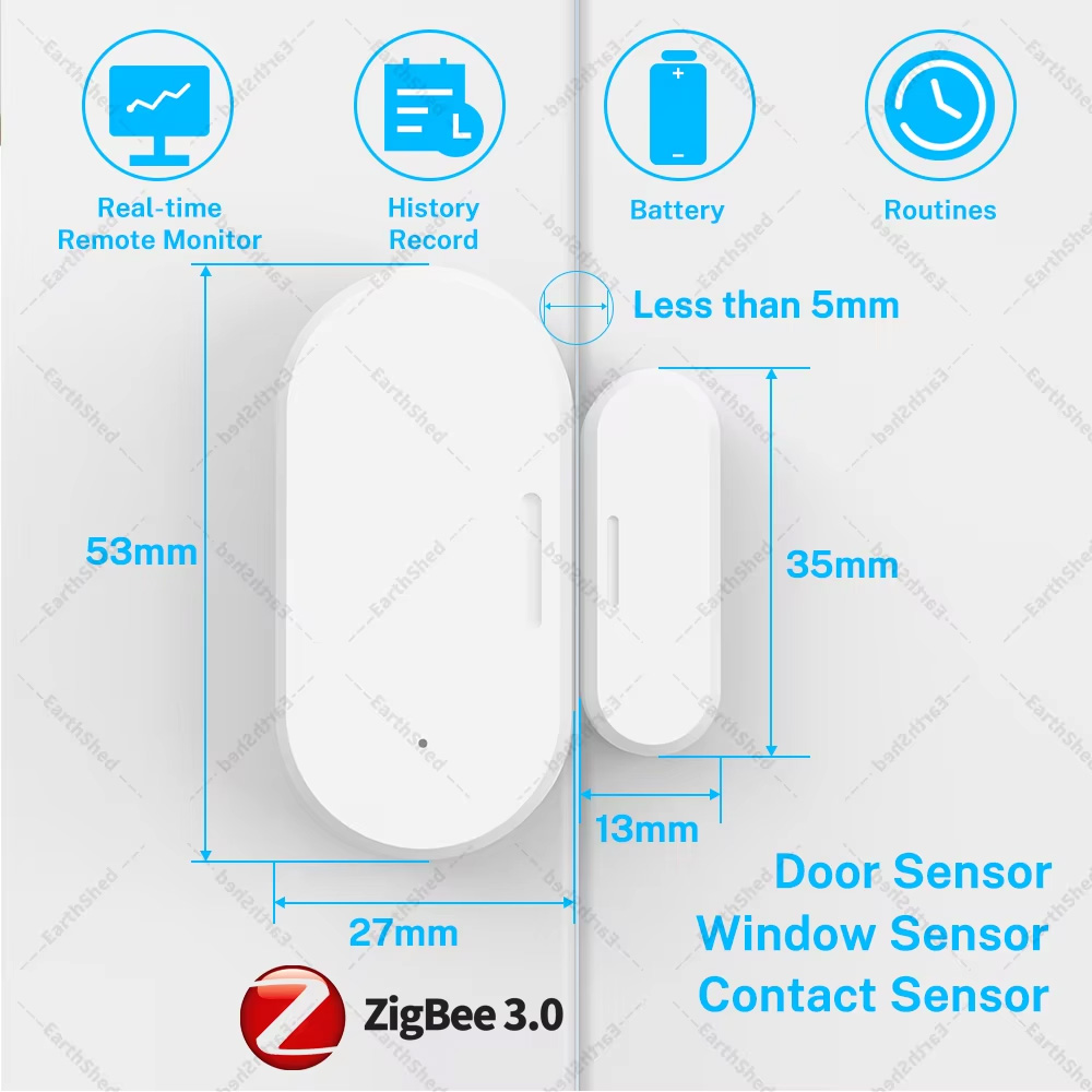 Zigbee 3.0 Magnetic Door Windo - đánh giá và giá Zigbee Door Window Sensor