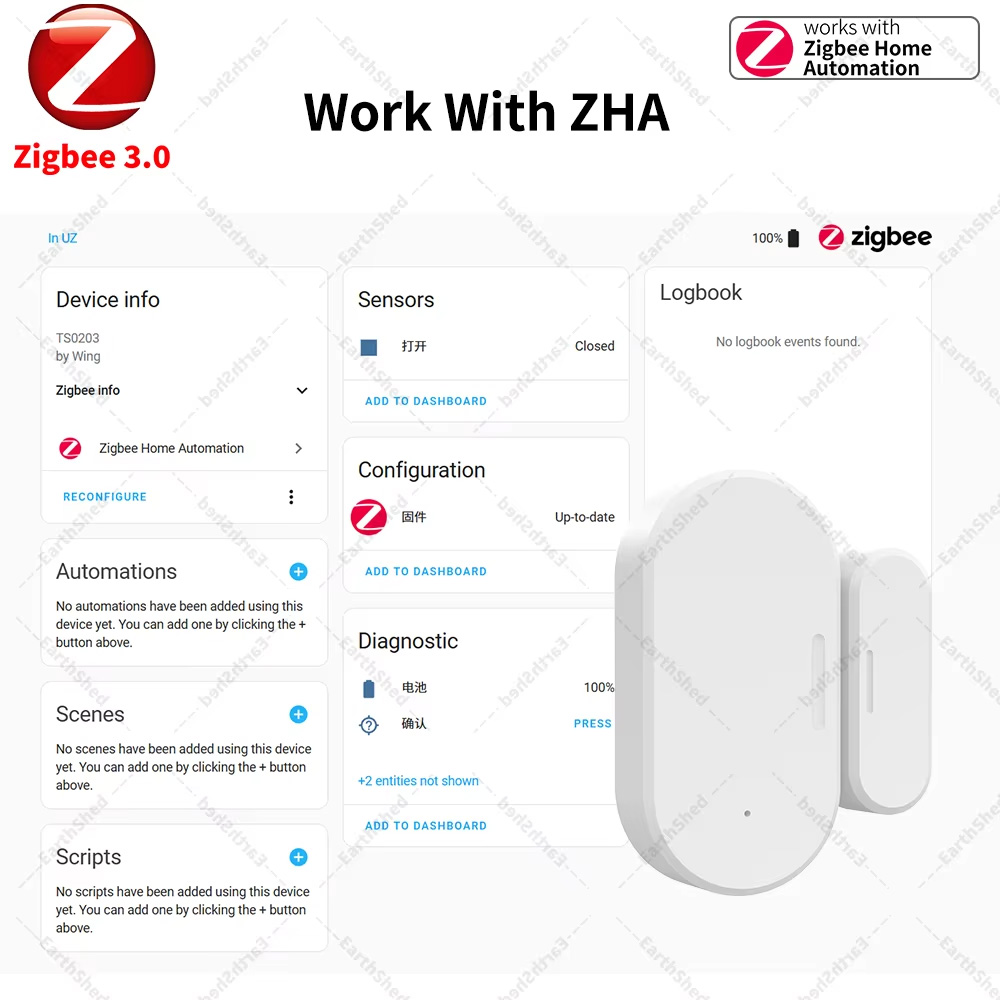Zigbee 3.0 Magnetic Door Windo - đánh giá và giá Zigbee Door Window Sensor