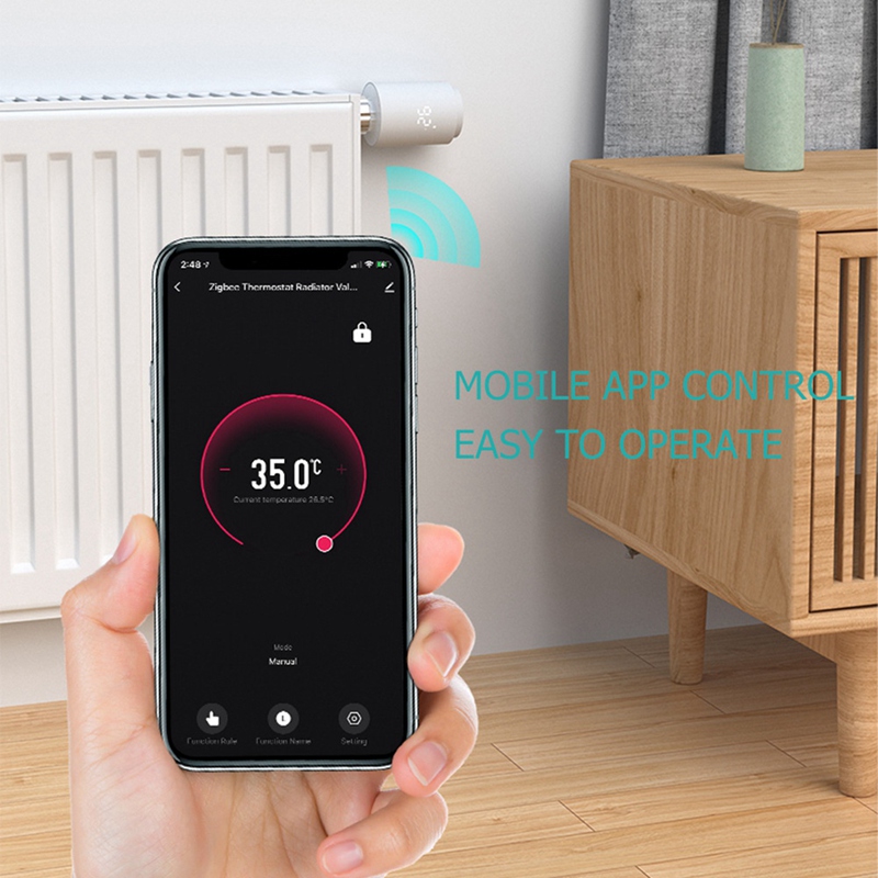 Tuya Smart ZigBee Radiator Act - đánh giá và giá Zigbee Radiator Thermostat Valve